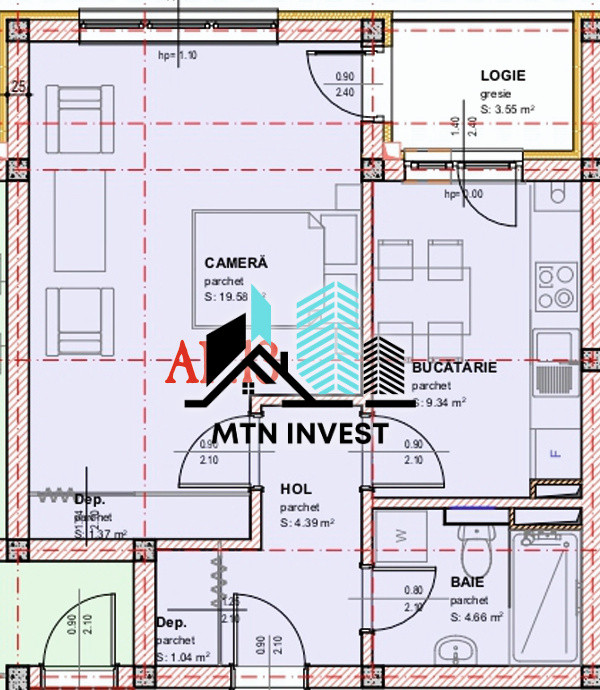 Studio modern | Balcon si parcare | Selimbar -Zona Promenada Pictor Brana