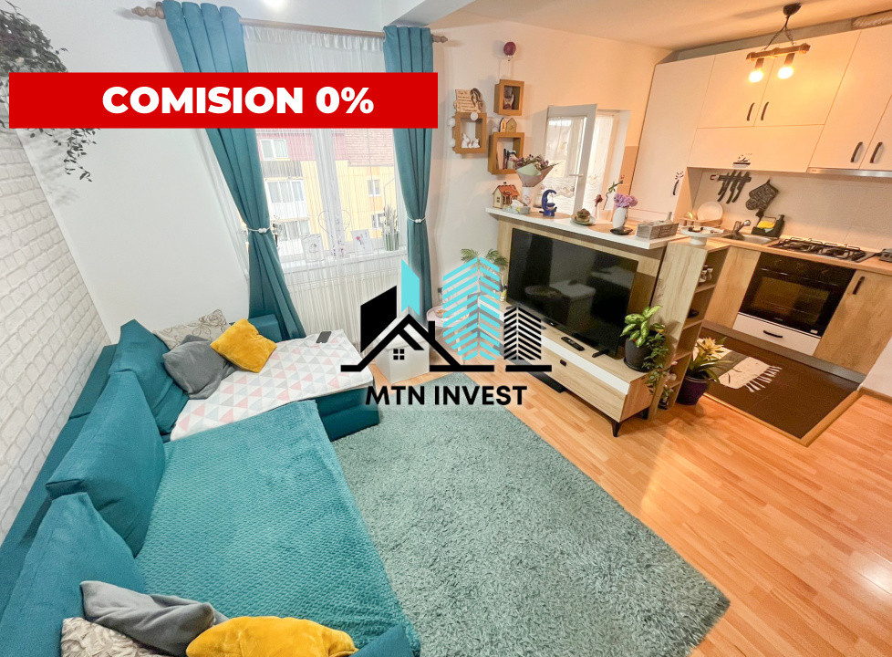 Apartament 2 camere de vanzare in Sibiu 1155 Euro/ mp, zona Rahovei 61,9 mp util