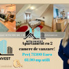 Apartament 2 camere de vanzare in Sibiu 1155 Euro/ mp, zona Rahovei 61,9 mp util