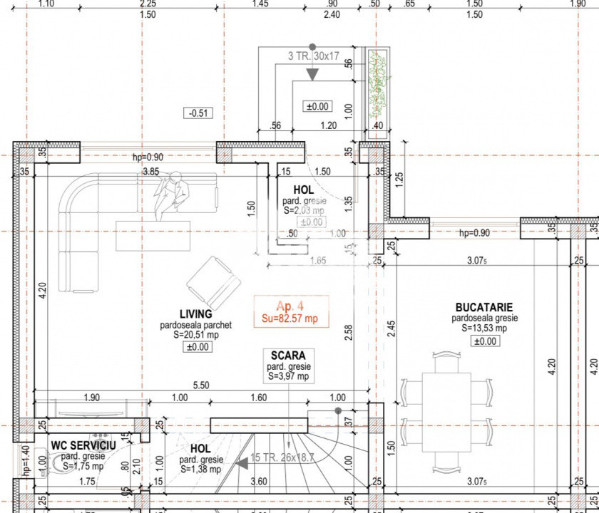 Casa 3 Camere de Vanzare in Sibiu– Zona Arhitectilor | Curte,Parcare,Comision 0%