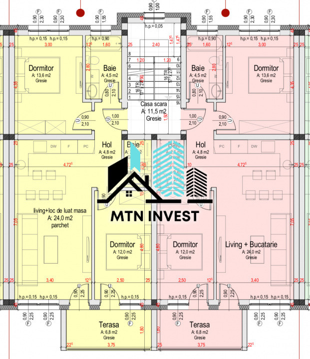 Apartament 3 Camere | 61,4 mp + Balcon | La Cheie | Cristian Sibiu